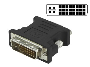 Przejście DVI wtyk - VGA gniazdo 15pin 