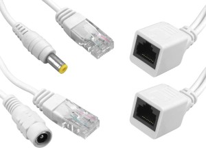 ADAPTER POE PASYWNY + INJEKTOR AP ROUTER KOMPLET, RJ45 BIAŁY