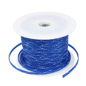 OPLOT POLIESTROWY 4MM/8MM NIEBIESKO-BIAŁY