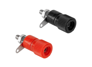 Gniazdo bananowe montażowe średnie 12 mm Cabletech 2szt