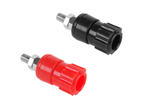 Gniazdo bananowe montażowe duże 16mm 2szt.