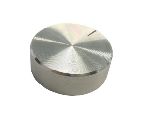 GAŁKA POTENCJOMETRU SREBRNA 30MM GSLG30 GŁADKA H=10MM