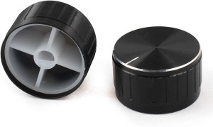 GAŁKA POTENCJOMETRU CZARNA 30MM GCL30S, OŚ ŚCIĘTA