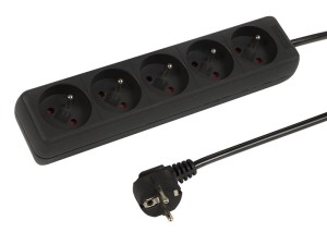 Przedłużacz PR-570P 1,5m 5Gu 3x1,5 czarny