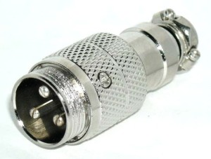 GNIAZDO MIKROFONOWE NA KABEL NC/CB 3PIN 