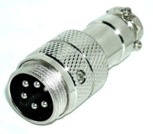 GNIAZDO MIKROFONOWE NA KABEL NC/CB 5PIN