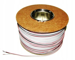 Przewód SMYp 2x0,75 mm2 biały 100m.
