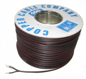 Przewód SMYp 2x0,75 mm2 czarny 100m.