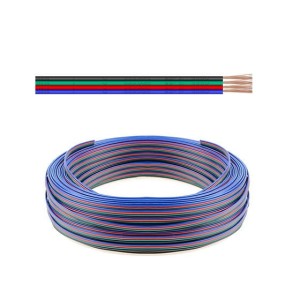 PRZEWÓD DO TAŚM LED 4X0.3MM AWG22 1m.