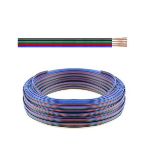 PRZEWÓD DO TAŚM LED 4X0.5MM AWG20 1m.