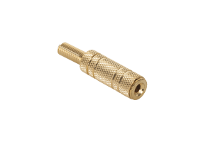 Gniazdo Jack 3.5mm st. kabel gold