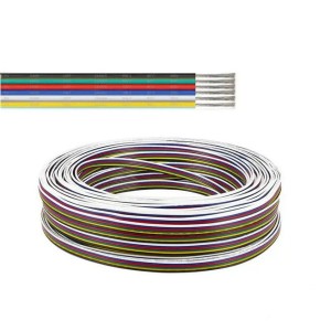 Przewód do taśm LED 6x0.5mm AWG20 1m.
