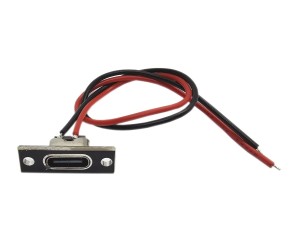 Gniazdo USB-C przykręcane z przewodem 15cm