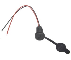 Moduł ładowania 18650 USB-C montowany do obudowy, czarny