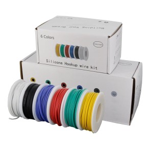 Zestaw 6 przewodów silikonowych AWG22 6x10mb