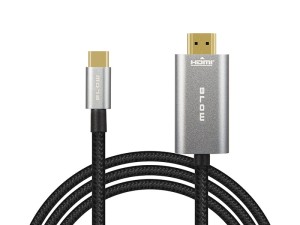 Kabel HDMI - USB-C 2m plecionka
