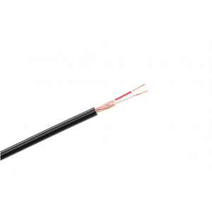 Przewód mikrofonowy stereo 6mm czarny