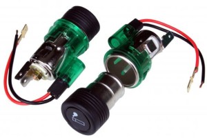 Gniazdo zapalniczki montażowe podświetlane z zapalniczką