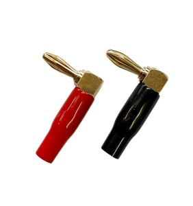 Wtyk banan 4mm/12-18AWG kątowy EFP24 2szt.