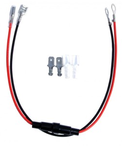 Gniazdo bezpiecznika 20mm z przewodami i konektorami 