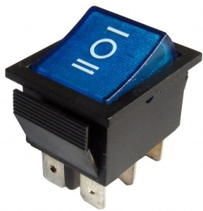 Przełącznik klawiszowy IRS-203AC ~230V niebieski