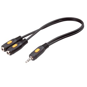 Adapter Jack 3,5 (Wt)-2xJack 3,5 (Gn) 0,2 m