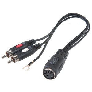 Adapter DIN->RCA 0,2m