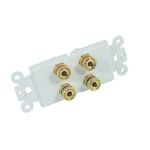 Moduł gniazda, biały 4x BANAN