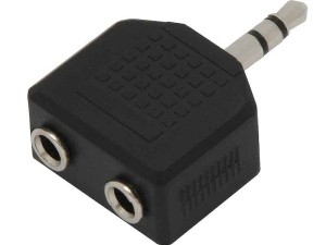 Przejście Jack 3,5 stereo-2xGniazdo Jack 3,5 stereo