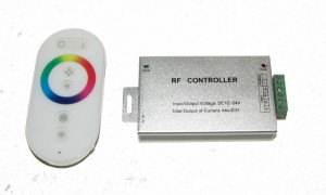 Sterownik taśm LED RGB dot.z pil.RF biał 