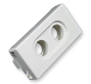 Moduł 2xRCA ramka 22,5x45