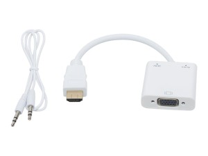 Konwerter HDMI->VGA + audio jack 3,5