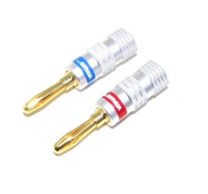 Wtyk bananowy złoty LAW42 Vitalco  2szt.