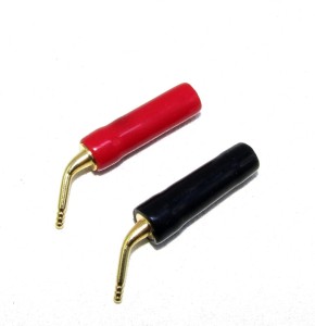 Zakończenie kabla głośnikowego, złote kątowe Vitalco GZ30