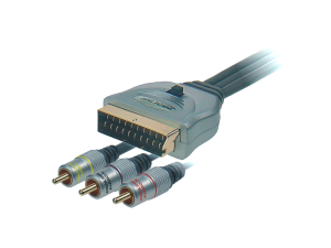 Kabel SCART-3RCA 1,2 m
