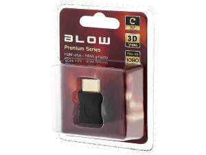 Przejście HDMI wtyk - gniazdo kątowe  