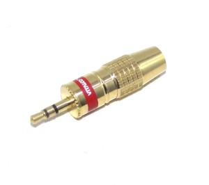 Wtyk 3,5 stereo złoty 8,0mm, Vitalco JW410