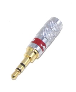 Wtyk 3,5 stereo złoty chromowany JW482 Vitalco 