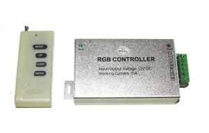 Sterownik taśm LED RGB 4-KEY z pilot RF  