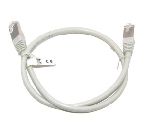 Kabel FTP kat. 5e 0,5m szary