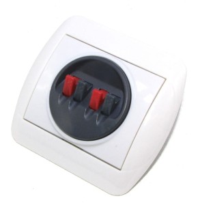 Gniazdo głośnikowe podwójne podtynkowe