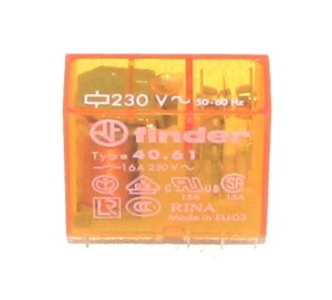 Przekaźnik 40.61.8.230.0000 FINDER 230VAC;1P;16A;st.AgCdO;5mA;RM83P