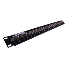 Panel 19" 24 port złącza BNC