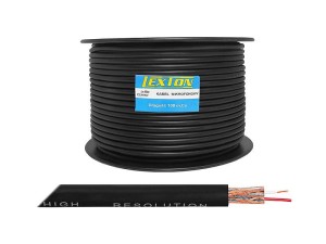 Przewód mikrofonowy 2 żyły + ekran 6mm (100 metrów)