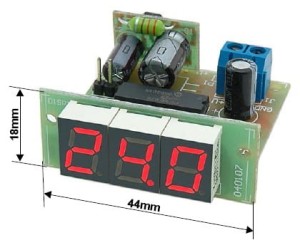 Woltomierz VS1C 12-24V zielony