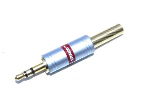 Wtyk Jack 3,5 stereo CHROME 4mm JW490 Vitalco