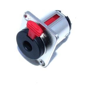 Gniazdo Jack 6,3 mono montażowe metal