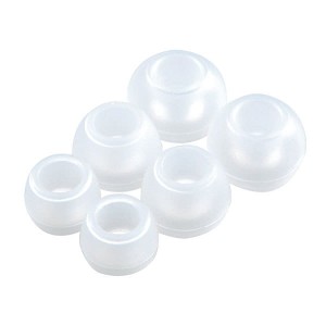 Uniwersalne gumki do słuchawek dokanałowych transparentne