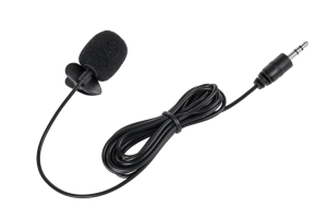 Mikrofon z klipem na kablu jack 3,5mm 2m