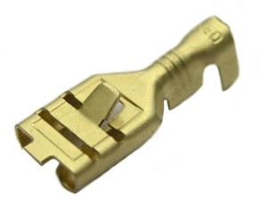 Konektor żeński 6,3 blokowany ×100szt.